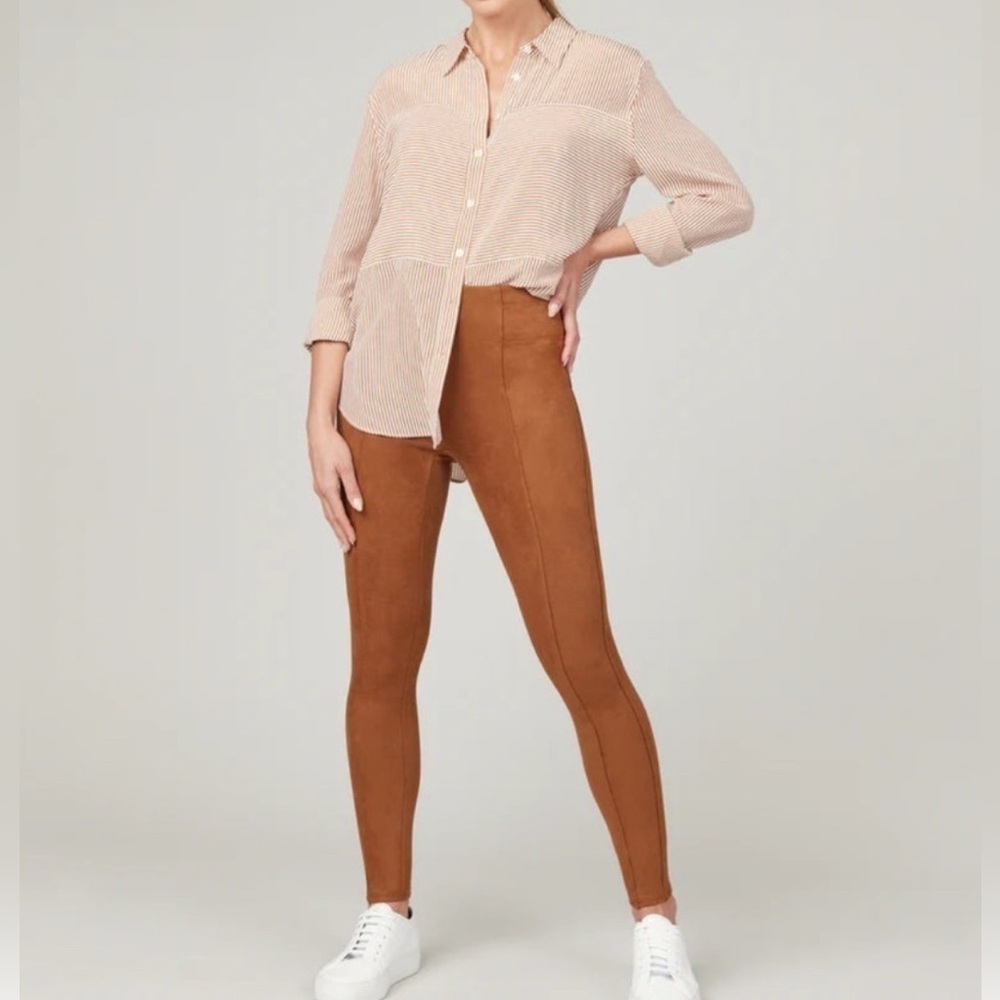 Spanx - Carmel Suede Leggings, XS, Like new condition